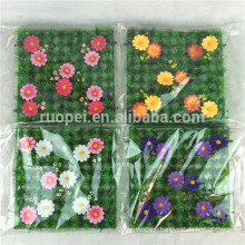 alibaba Beautiful artificial grass carpet with flower for garden decor